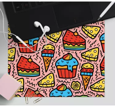 Színes desszert minták - eredeti egérpad - TenStickers