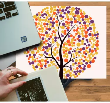 Színes fa művészet eredeti egérpad - TenStickers