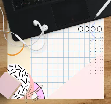 Színes geometrikus elrendezés egérpad minták - TenStickers