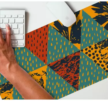 Színes geometrikus elrendezések mouse pad minták - TenStickers