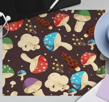 Színes gomba mintás egérpad minták - TenStickers