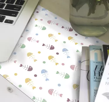Színes halcsont minták egérpadhoz - TenStickers
