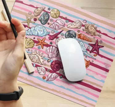 Színes kagyló gyűjtemény mouse pad eredeti - TenStickers