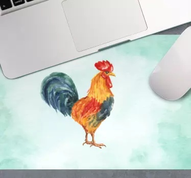 Színes kakas illusztráció - mouse pad eredeti - TenStickers