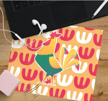 Színes kakas minta mouse pad eredeti - TenStickers