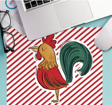 Színes kakas mintás mouse pad eredeti - TenStickers