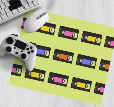 Színes kazetta ismétlések mouse pad eredeti - TenStickers