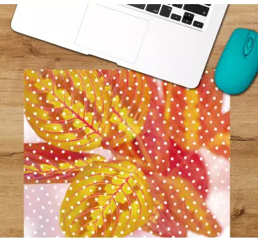 Színes levél minták mouse pad minták - TenStickers