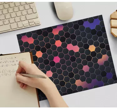 Színes méhsejt minták mouse pad - TenStickers
