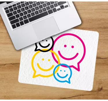 Színes mosolygó ikonok mouse pad eredeti - TenStickers