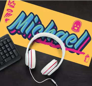 Színes névtervezés egérpad névvel - TenStickers