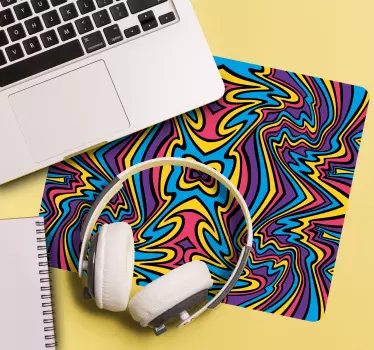 Színes Örvény minta - mouse pad minták - TenStickers