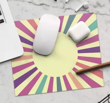Színes sugárzó csíkok egérpad minták - TenStickers
