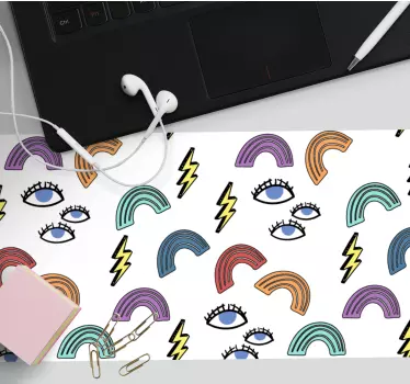 Színes szem szivárványok egérpad minták - TenStickers