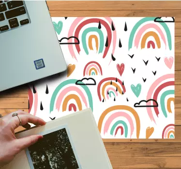 Színes szivárvány Áttetszők - mouse pad minták - TenStickers