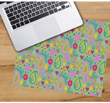 Színes virágos paisley egérpad minták - TenStickers