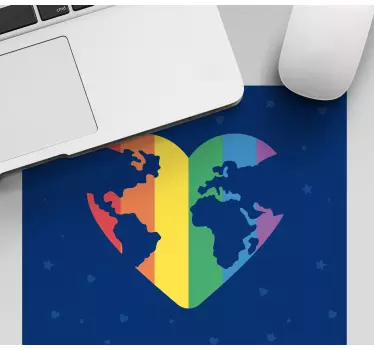 Szív alakú világ - egérpad világtérkép - TenStickers