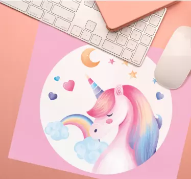 Szivárvány unikornis eredeti egérpad - TenStickers
