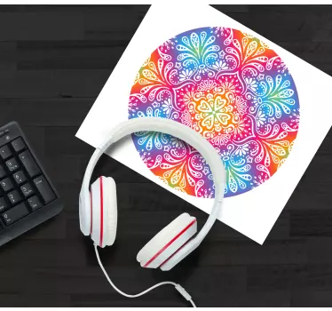 Szivárványos mandala egérpárna minták - TenStickers