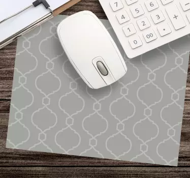 Szürke geometrikus hampton mintás több egérpad - TenStickers