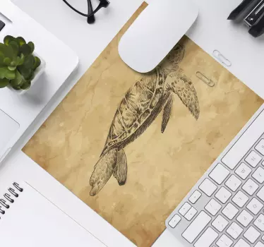 Teknős rajz kép egér szőnyeg - TenStickers
