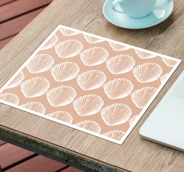 Tengeri kagyló mintaváltozatok egérpad minták - TenStickers