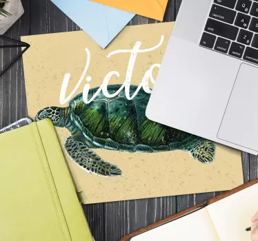 Tengeri teknős művészet eredeti egérpad - TenStickers