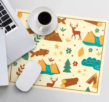 Természet ihlette minták egérpadokhoz - TenStickers