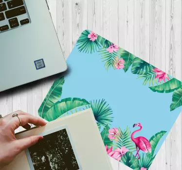 Trópusi flamingó paradicsom mouse pad eredeti - TenStickers
