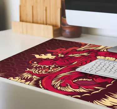 Tűz sárkány anime vinil egérpad - TenStickers