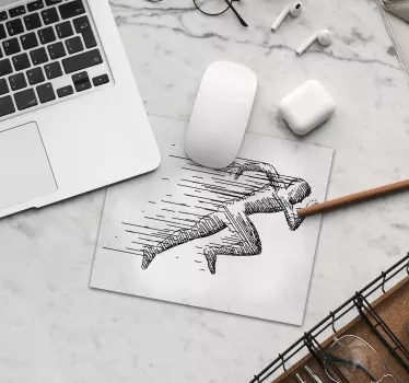 Vázlat futó tematikus egéralátét - TenStickers