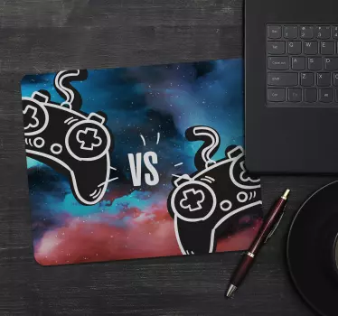 Vezérlők absztrakt rajz játék vinyl egérpad - TenStickers