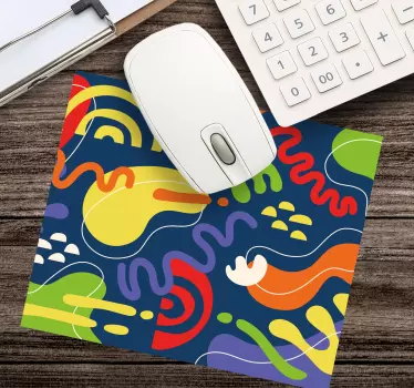 Vibráló absztrakt spirálok egérpad minták - TenStickers