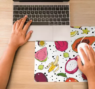 Vibráló gyümölcs minták - eredeti egérpad - TenStickers