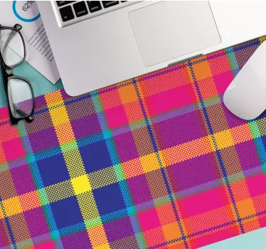 Vibráló kockás minta egérpad minták - TenStickers