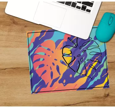 Vibráló levél minta mouse pad minták - TenStickers
