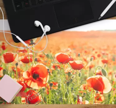 Vibráló pipacsmezők mouse pad eredeti - TenStickers