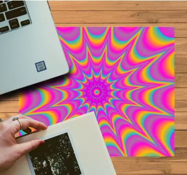 Vibráló spirális színrobbanás egérpad minták - TenStickers