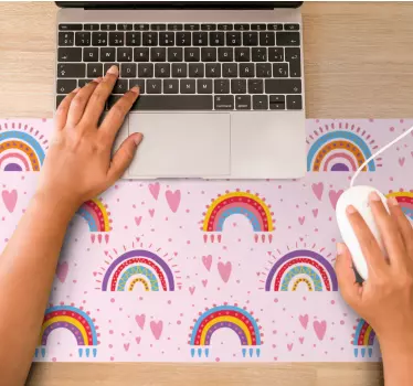 Vibráló szivárvány minták egérpadhoz - TenStickers