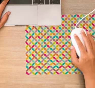 Vibráló szögletes formák egérpad minták - TenStickers