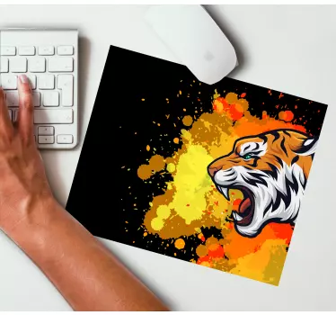 Vibráló tigrisfej mouse pad eredeti - TenStickers