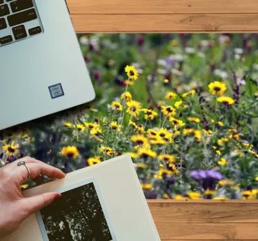 Vibráló virágmintás eredeti egérpad - TenStickers