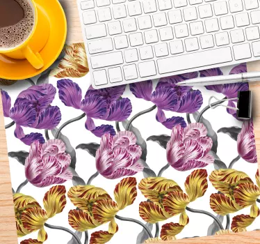 Vibráló virágmotívum mouse pad minták - TenStickers