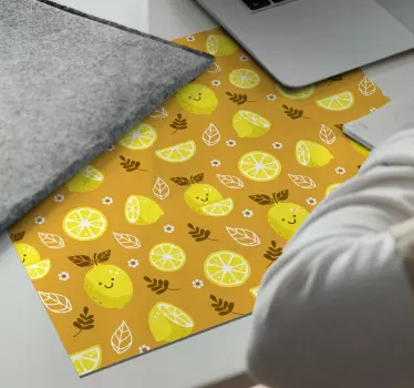 Vidám citrom minta egérpad minták - TenStickers