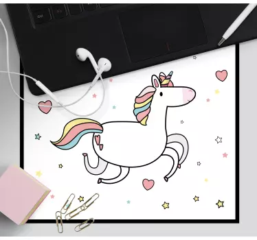 Vidám egyszarvú játék anime egérpad - TenStickers