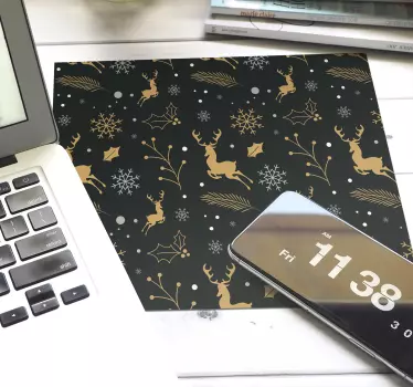 Vidám karácsonyi kompozíció egérpad - TenStickers