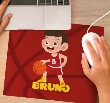 Vidám kosárlabdázó egérpad - TenStickers