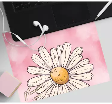 Vidám margaréta virágos mouse pad eredeti - TenStickers