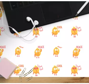 Vidám rajzos madarak mouse pad eredeti - TenStickers