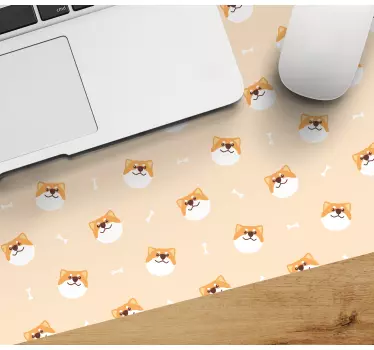 Vidám shiba arcok mouse pad eredeti - TenStickers